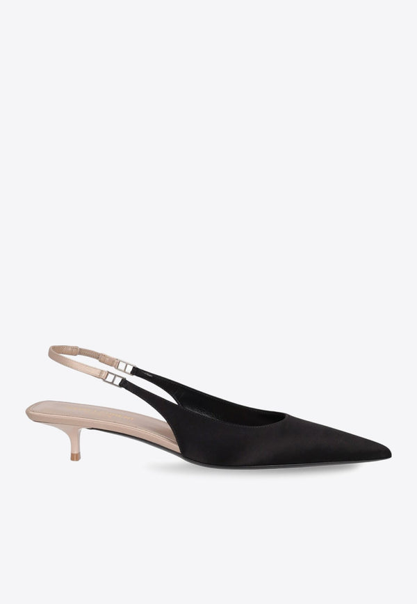 Cherish 30 Slingback Satin Pumps