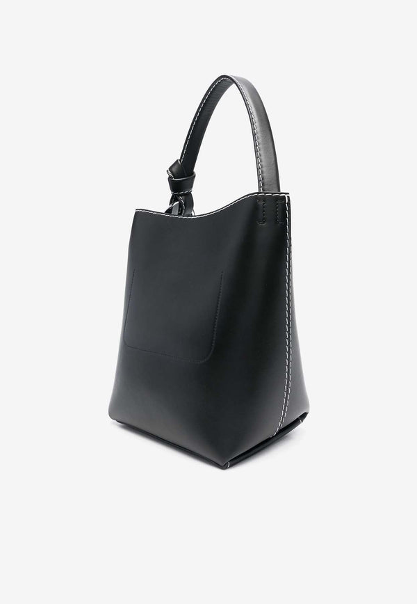 Corner Bucket Bag in Calf Leather