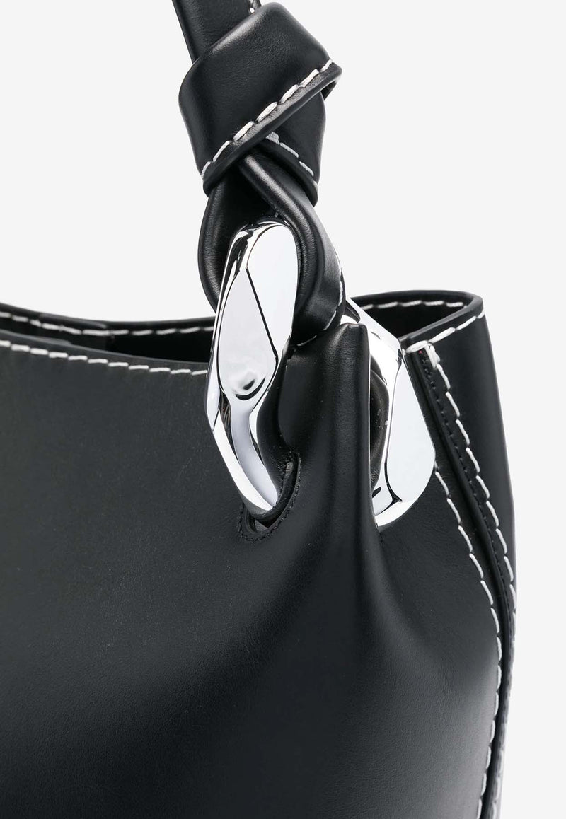 Corner Bucket Bag in Calf Leather