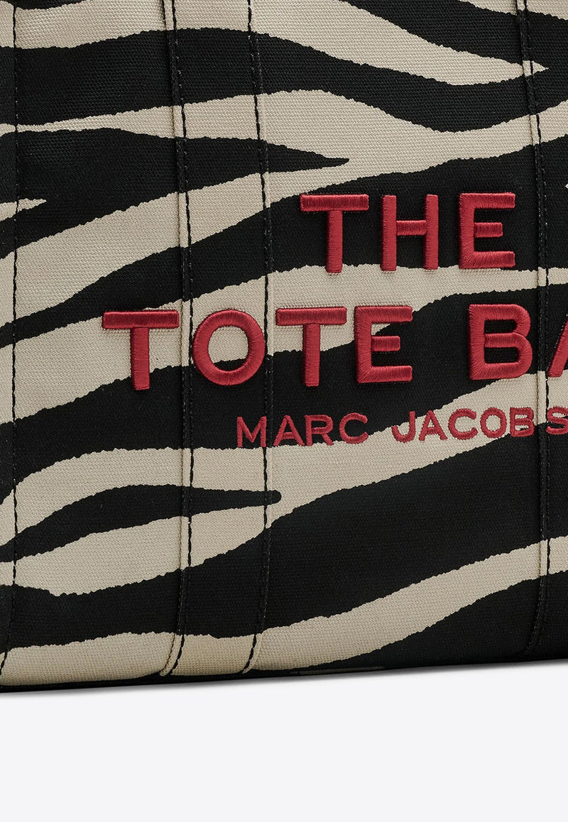 The Medium Zebra Canvas Tote Bag