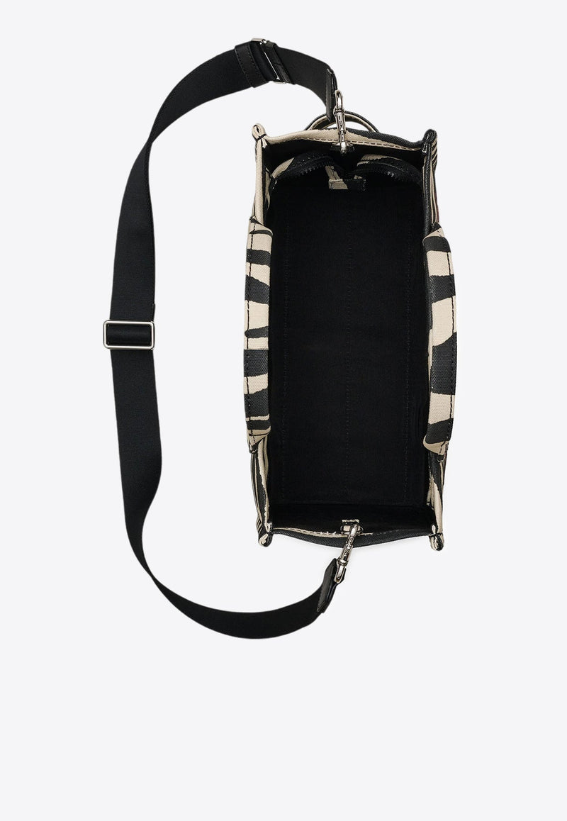 The Medium Zebra Canvas Tote Bag