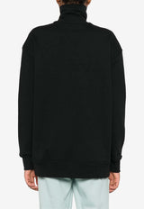 Logo Print High-Neck Sweatshirt