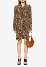 Cleora Leopard Print Mini Dress