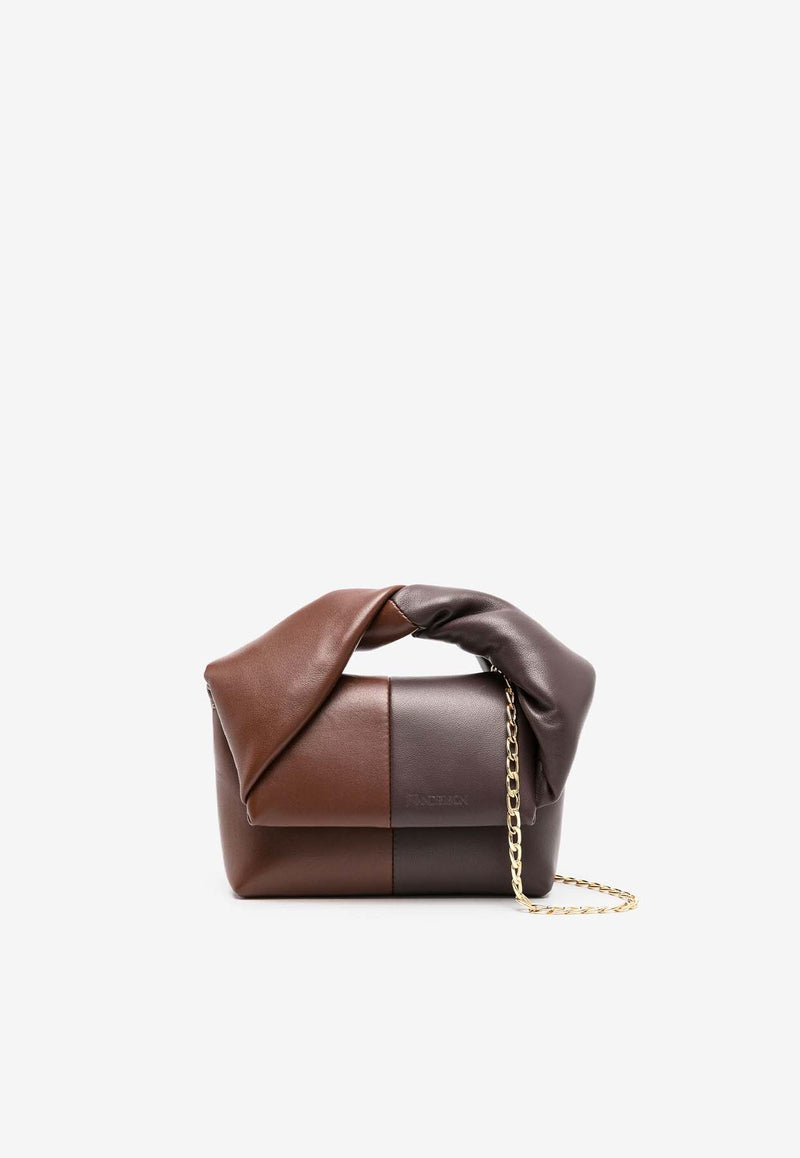 Small Twister Calf Leather Top Handle Bag