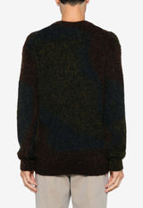 Mohair-Blend Crewneck Sweater