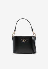 Logo Horsebit Faux Leather Shoulder Bag