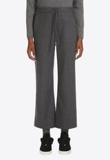 Floria Flannel Straight-Leg Pants