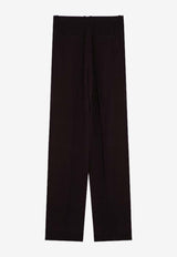 Straight-Leg Silk Crêpe Pants