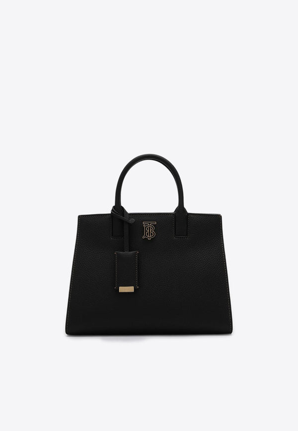 Mini Frances Monogram Tote Bag in Grained Leather