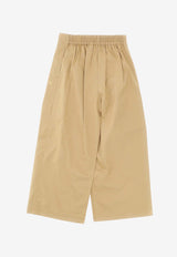 Girls Logo-Embroidered Culotte Pants