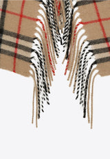 Check Cashmere Happy Scarf