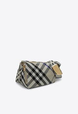 Medium Shield Check Shoulder Bag