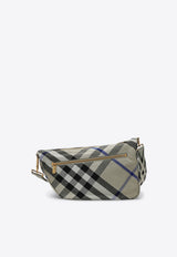 Medium Shield Check Shoulder Bag