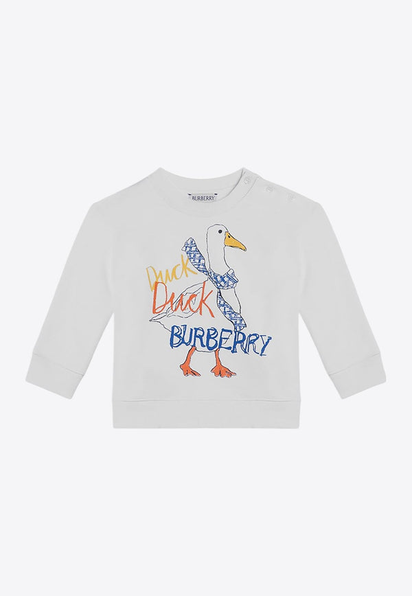 Baby Girl Duck Print Sweatshirt