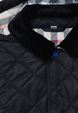 Boys Corduroy-Collar Quilted Jacket