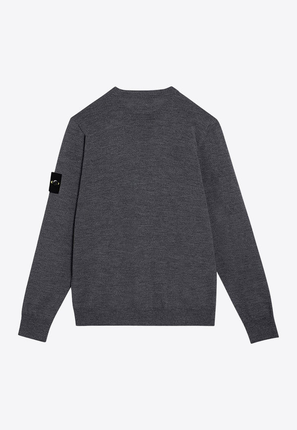 Logo Patch Wool Sweater