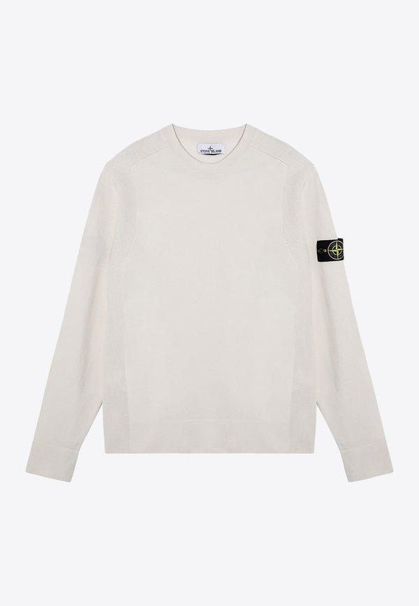 Logo Patch Wool Blend Sweater