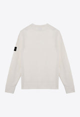 Logo Patch Wool Blend Sweater