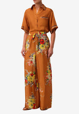 Alight Floral Silk Pants