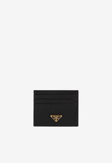 Triangle Logo Leather Cardholder
