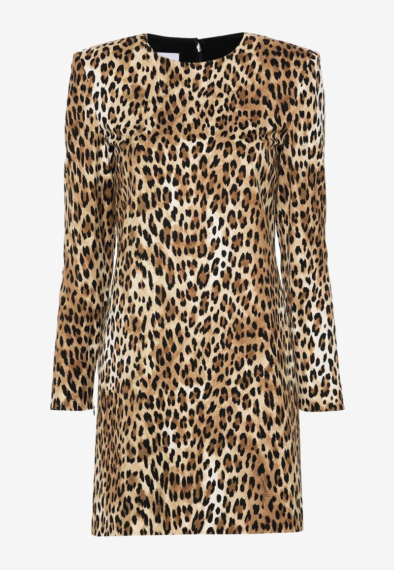 Leopard Print Mini Dress