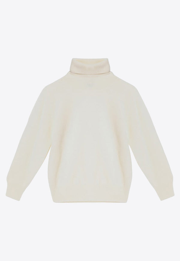 Boys High-Neck Wool Sweater