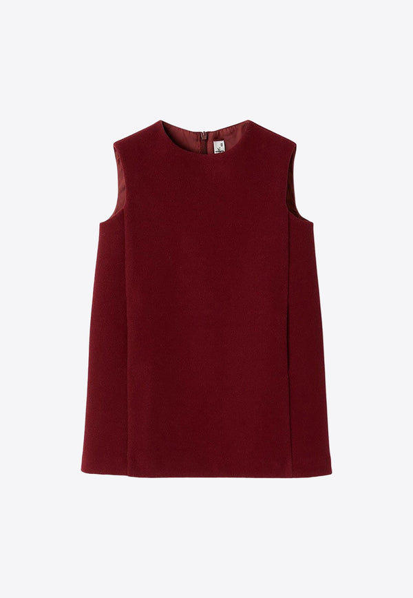 Girls Crewneck Sleeveless Dress