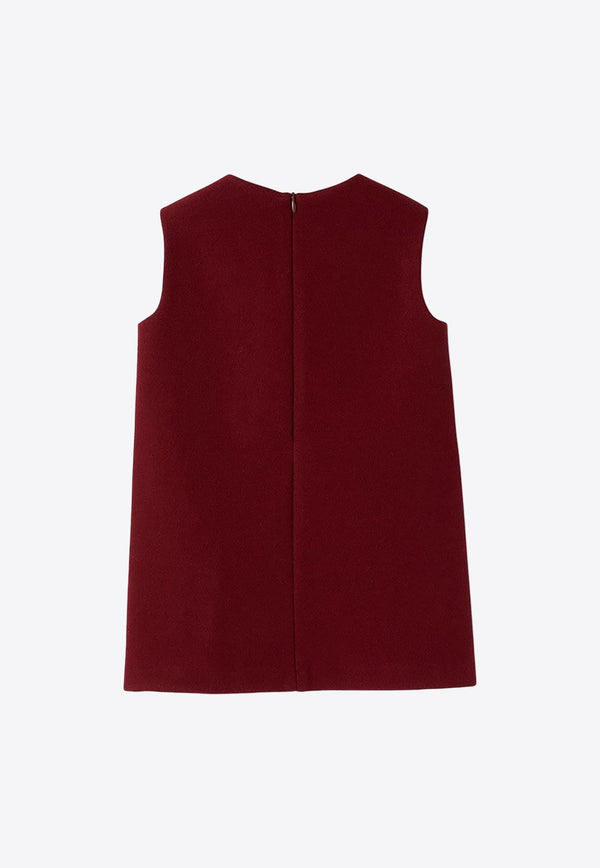 Girls Crewneck Sleeveless Dress