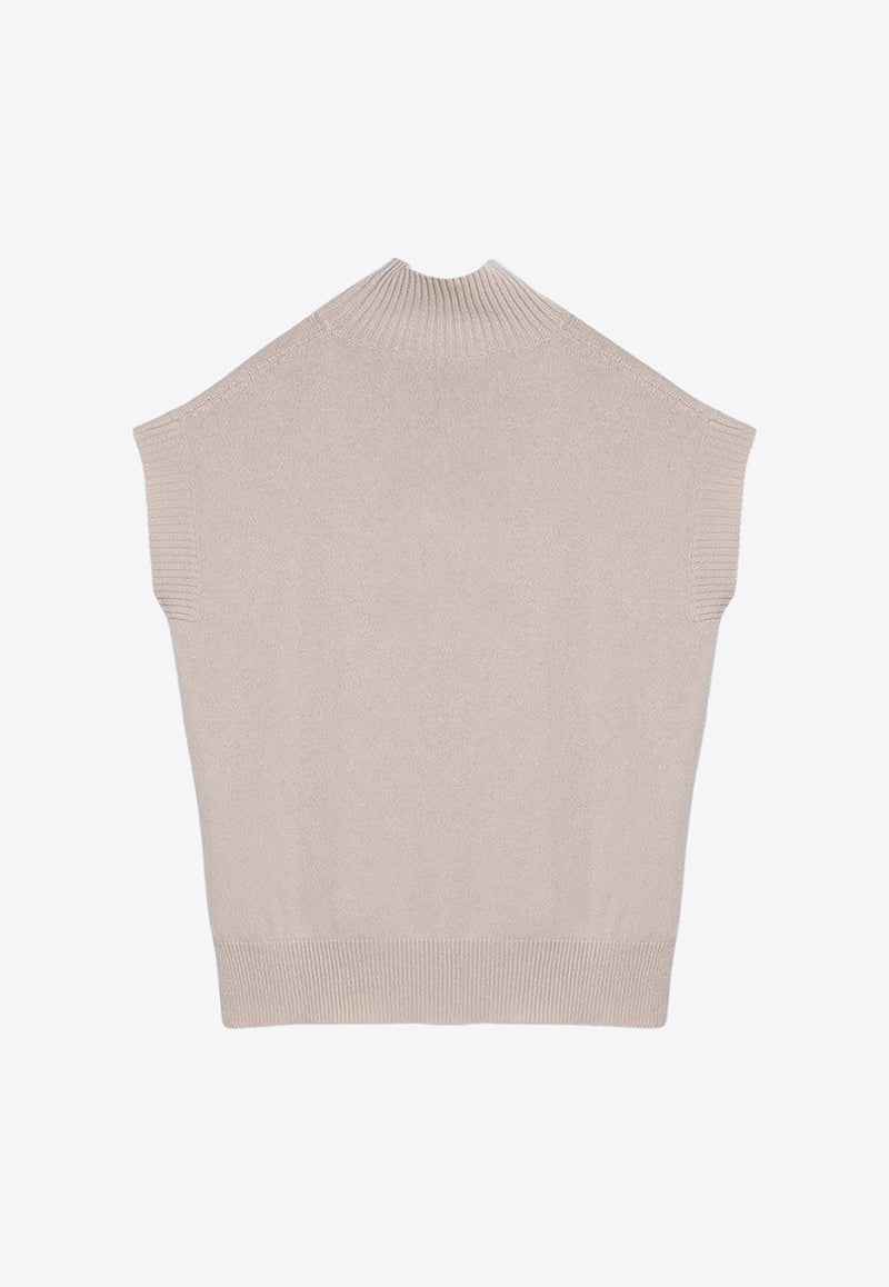 Relaxed Crewneck Wool Sweater Vest