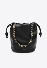 Flamenco Calf Leather Chain Bucket Bag