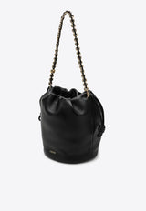 Flamenco Calf Leather Chain Bucket Bag