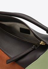 Small Puzzle Top Handle Bag in Calf Leather