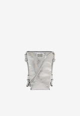 Bou Metallic Leather Crossbody Bag