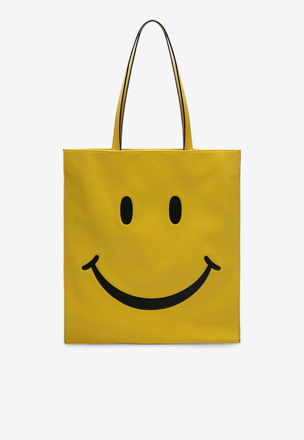 Smiley Nappa Leather Tote Bag