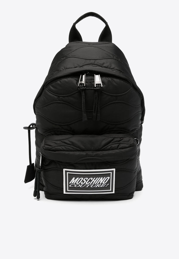 Logo-Patch Quilted Backpack