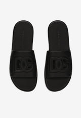 Logo Calfskin Slides