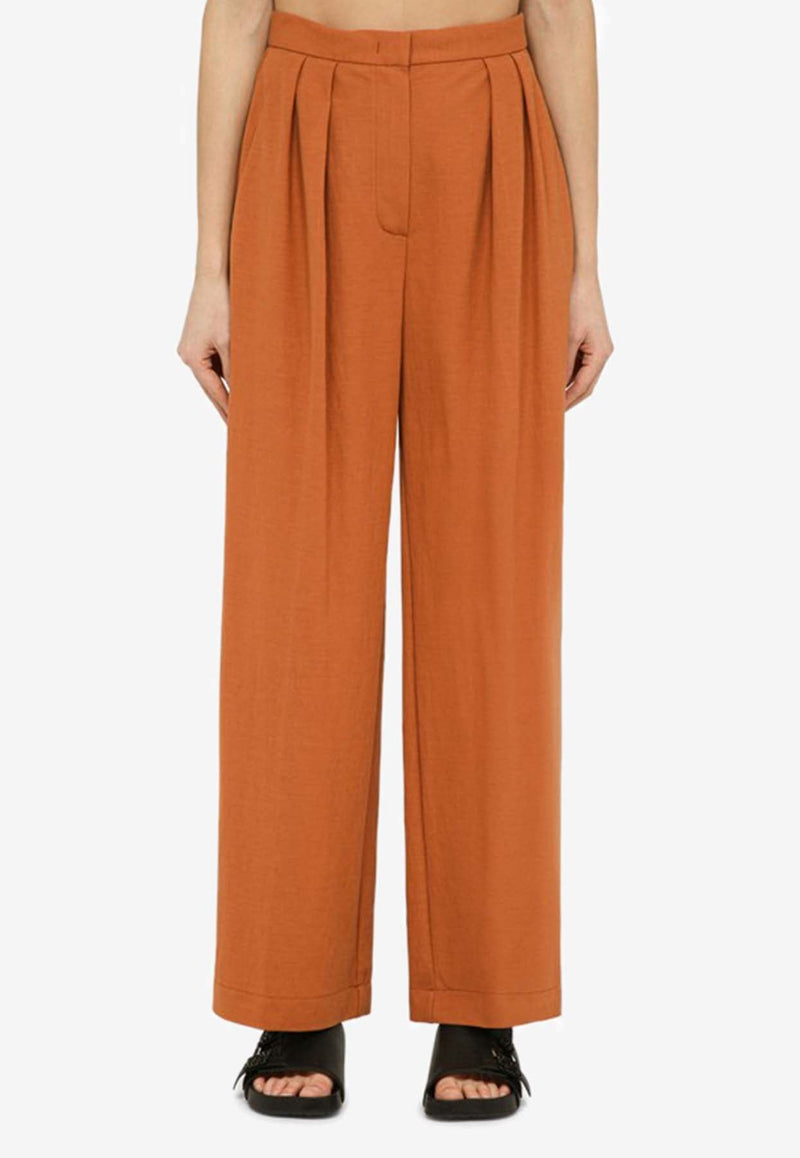 Pleated High-Rise Pants