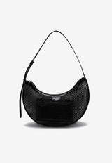 One Piece Demi Lune Mesh Hobo Bag