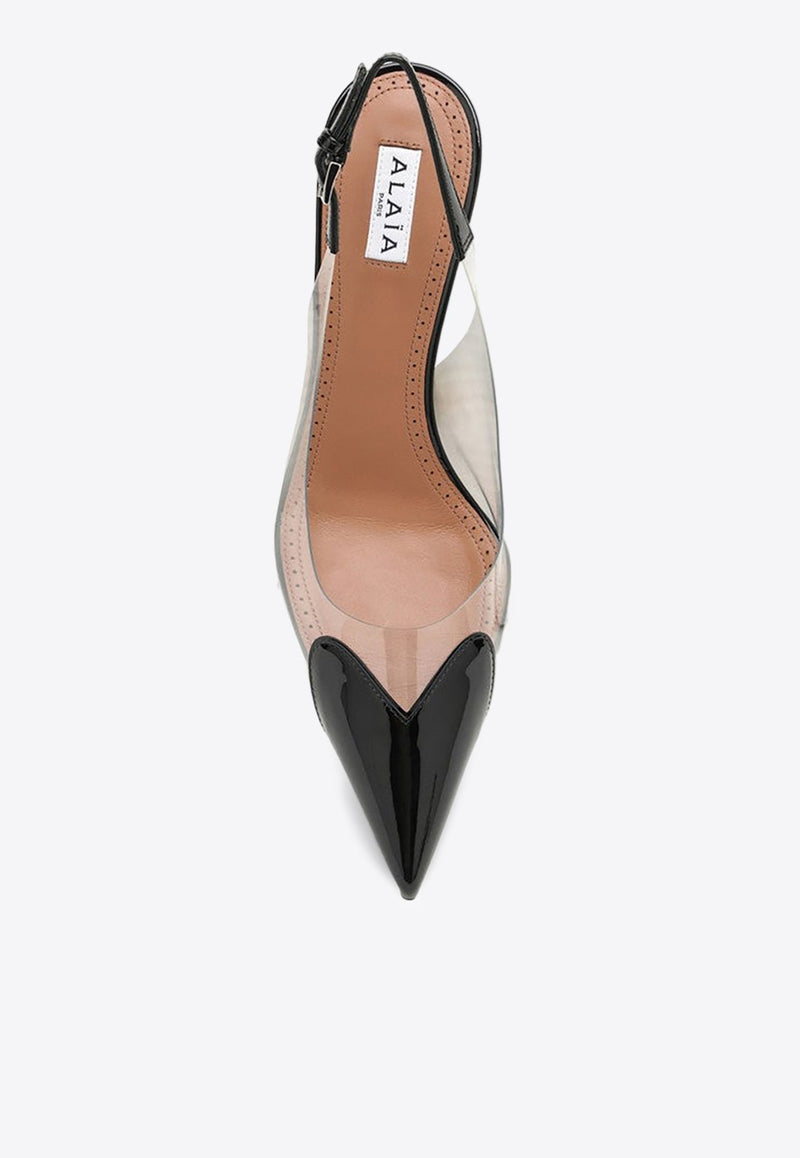 Le Coeur 55 Plexi Slingback Pumps