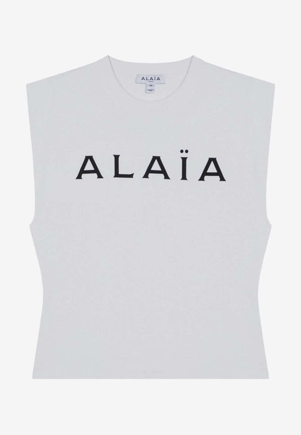 Logo Print Sleeveless T-shirt