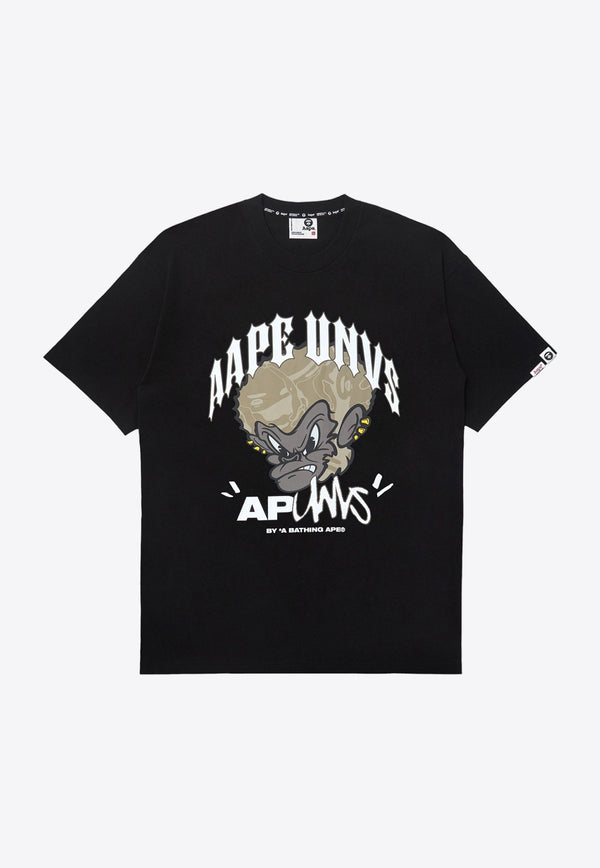 Moonface Graphic Crew Neck T-shirt
