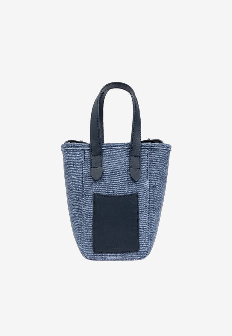 Mini Belt Denim Tote Bag