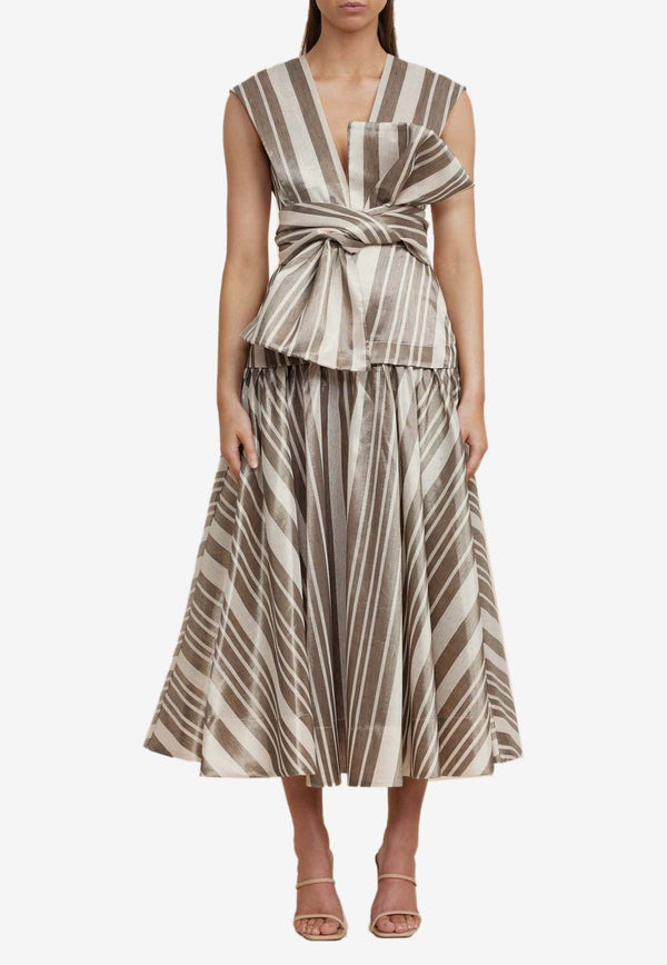 Wilson Striped Midi Dress