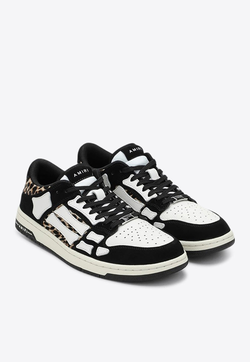 Skel Leopard Print Low-Top Sneakers