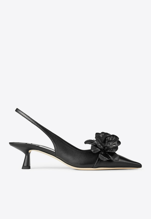 Amita 45 Nappa Leather Slingback Pumps