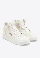 Medalist High-Top Leather Sneakers