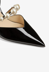 Aurelie 85 Pearl Embellished Pumps in Patent Leather