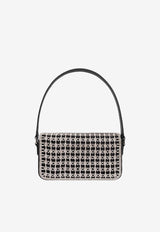 Crystal Bow Baguette Shoulder Bag