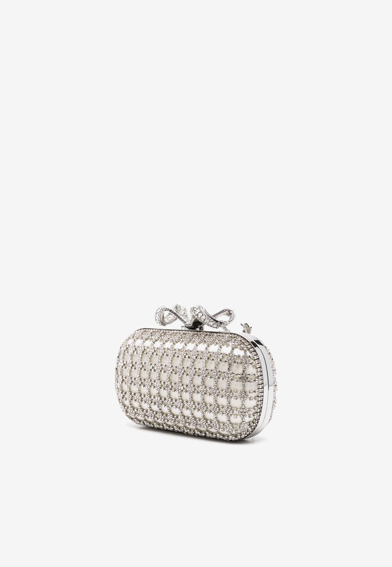 Crystal Bow Clutch Bag