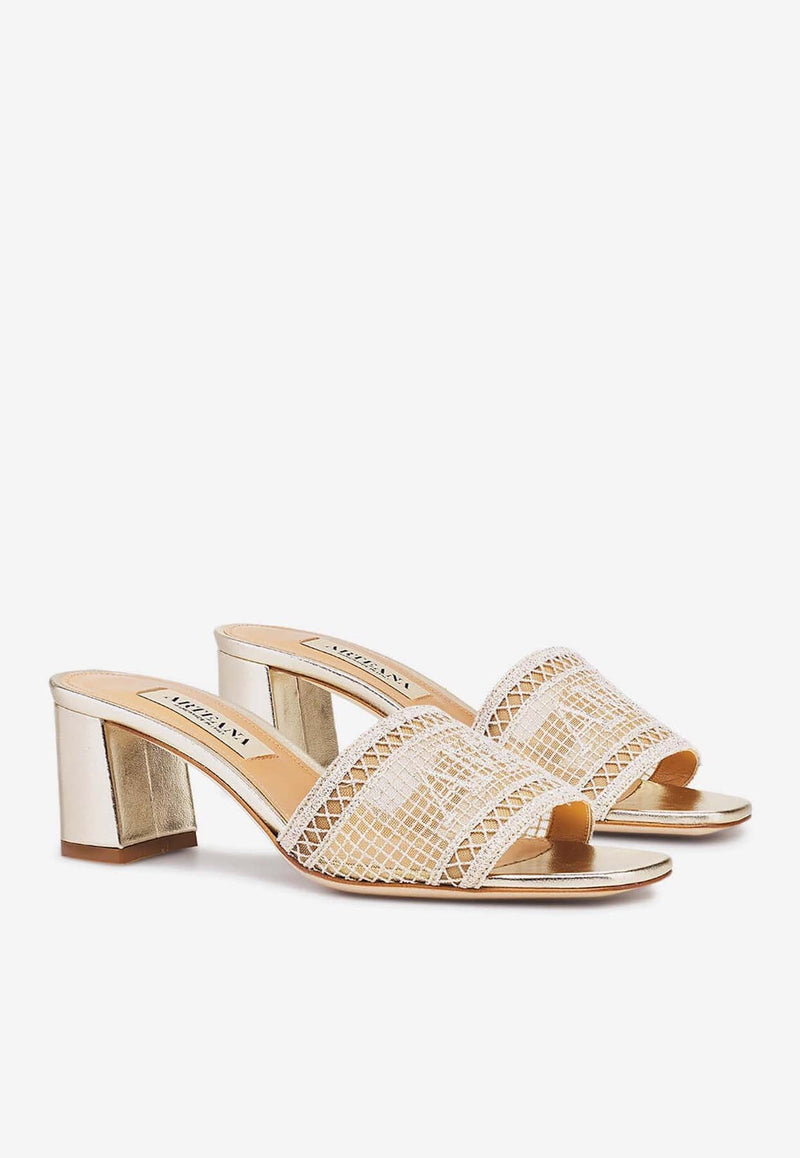 Vera 50 Metallic Sandals